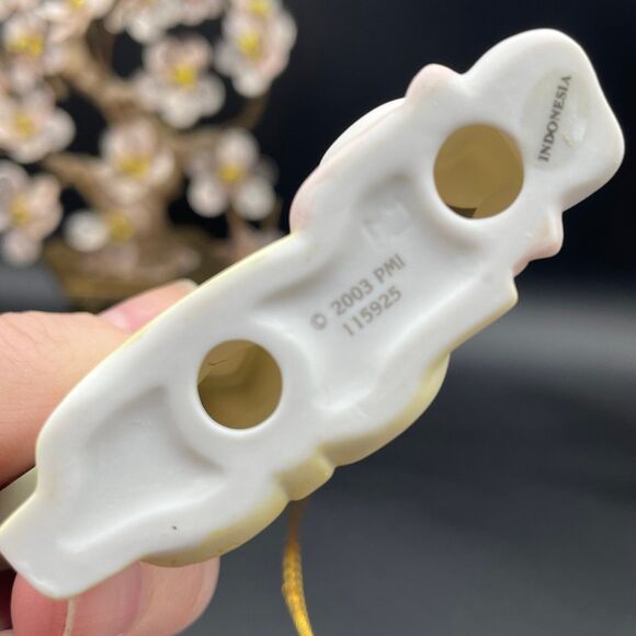 Precious Moments Porcelain Ornament May Love Blossom All Around You Girl Japan - Picture 6 of 9